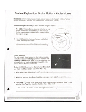 Student Exploration Tides Gizmo Answer Key - Studocu