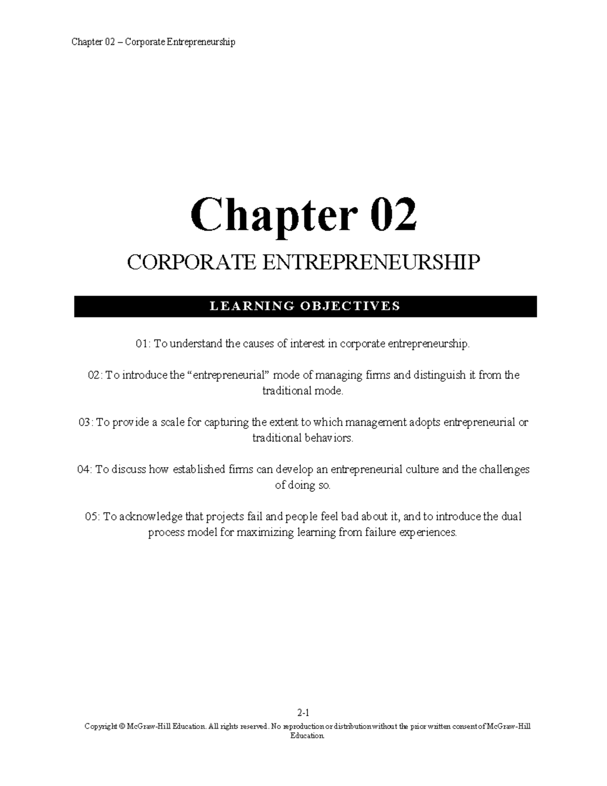 Chapter 02 Study Guide Understanding Corporate Entrepreneurship In