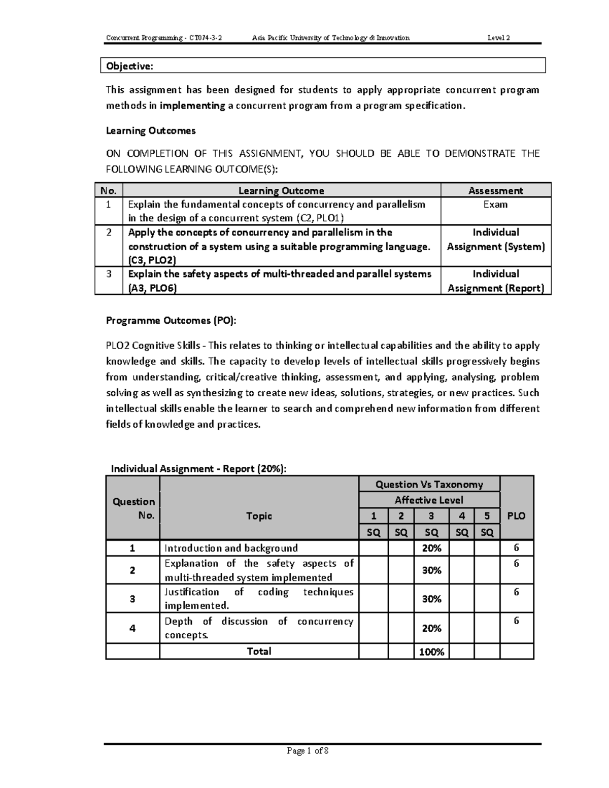Updated - Individual Assignment (System) - Objective: This assignment ...
