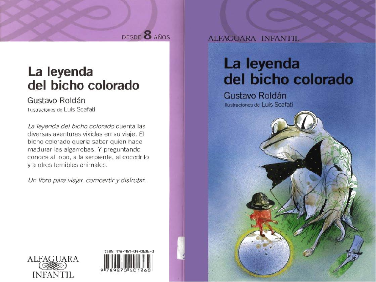 406154912 LA Leyenda DEL Bicho Colorado - DESDE 8 AÑOS ALFAGUARA ...