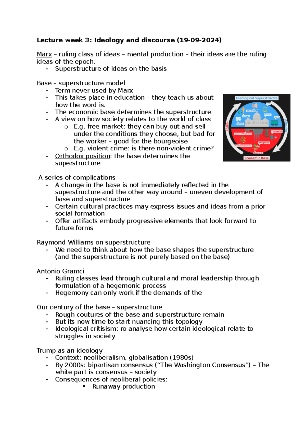 Television Analysis: Ideology and Discourse - Week 3 Lecture Notes ...
