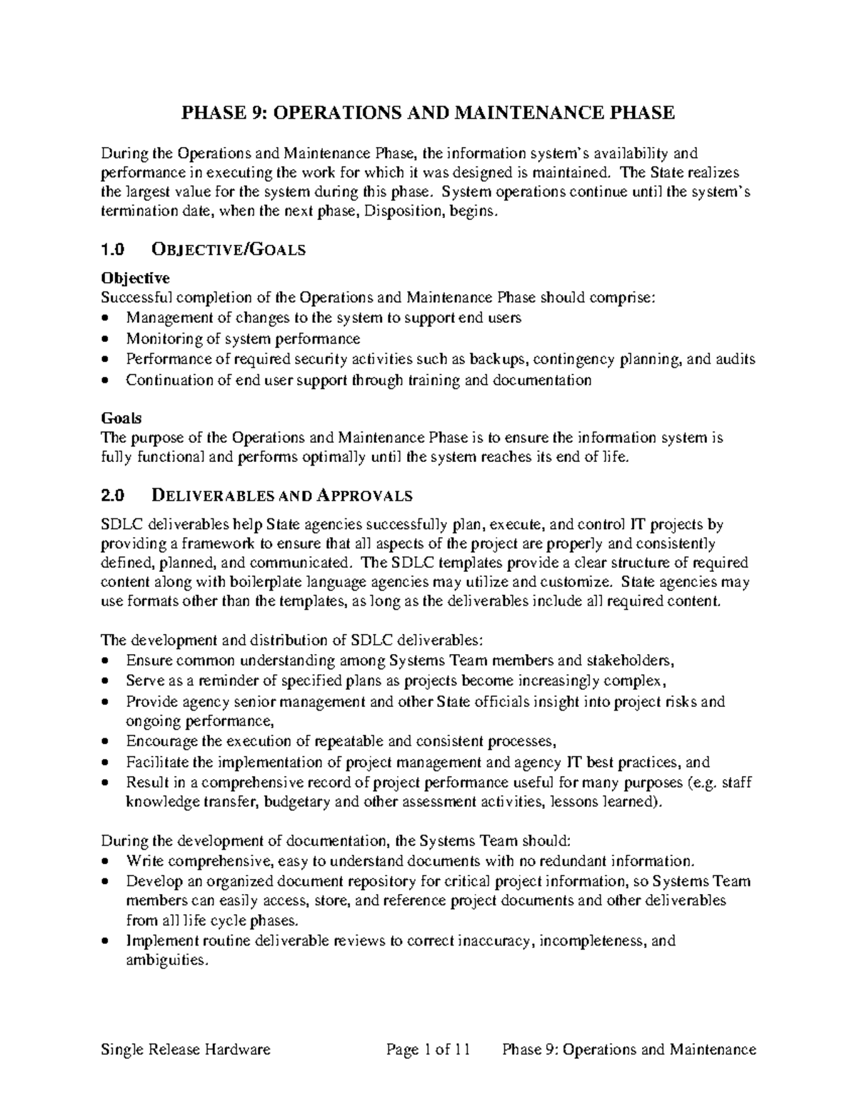 Lesson 2: SDLC Operations and Maintenance Phase Overview - Studocu