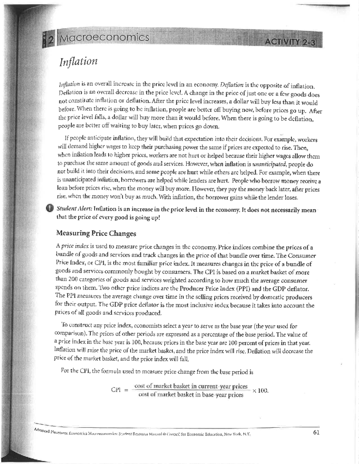 AP Economics: Inflation Overview and Effects on Borrowers and Lenders ...