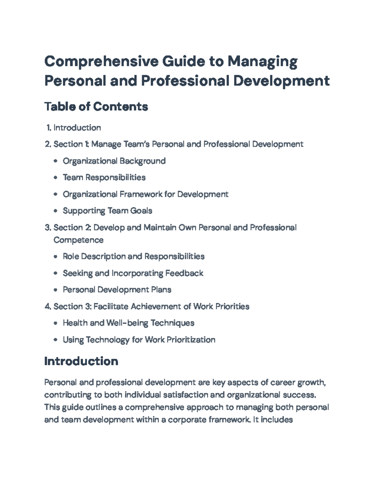 Managing Personal and Professional Development: A Comprehensive Guide ...