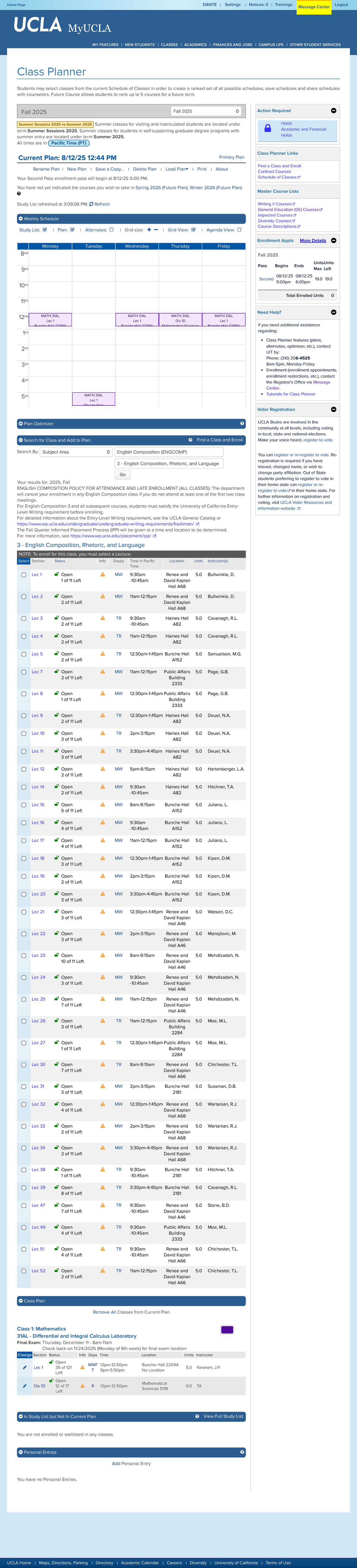 Class Planner Overview - HIMVF - Studocu