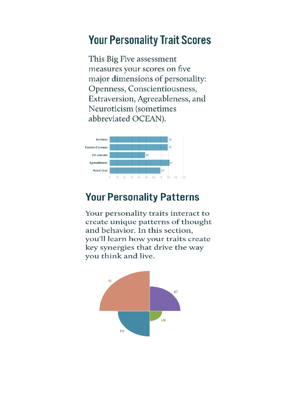 Personality Test - Personal only - Your Personality Trait Scores This ...