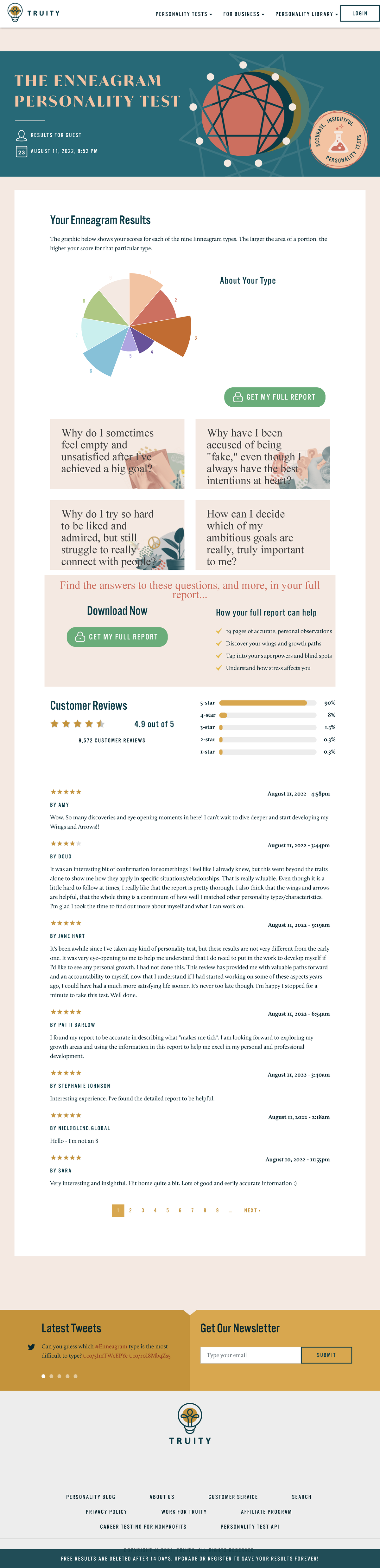 Enneagram Personality Test Results & Insights - Truity - Studocu