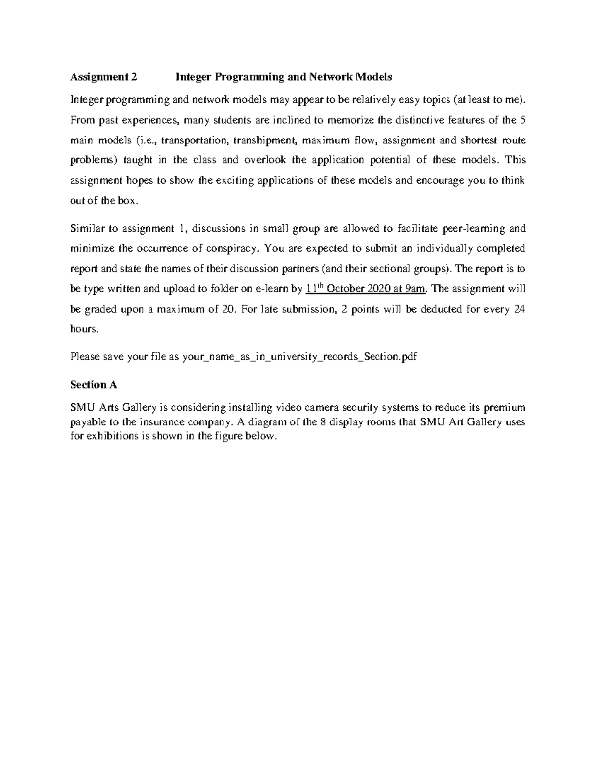 Assignment 2: Integer Programming & Network Models Analysis - Studocu