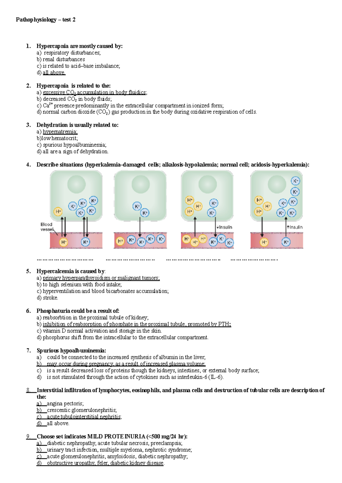 Pathophysiology Exam 2: Key Concepts and Questions - Studocu