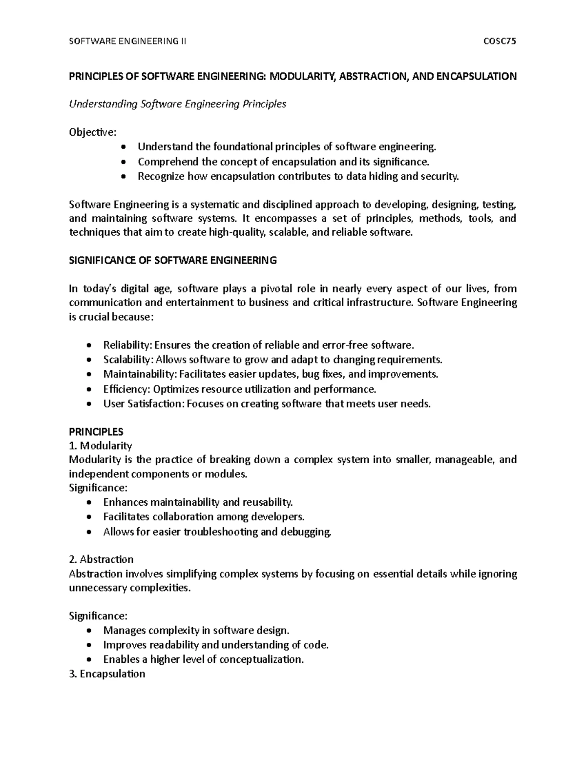 COSC 75A: Enhanced Lost and Found Management System Proposal - Studocu
