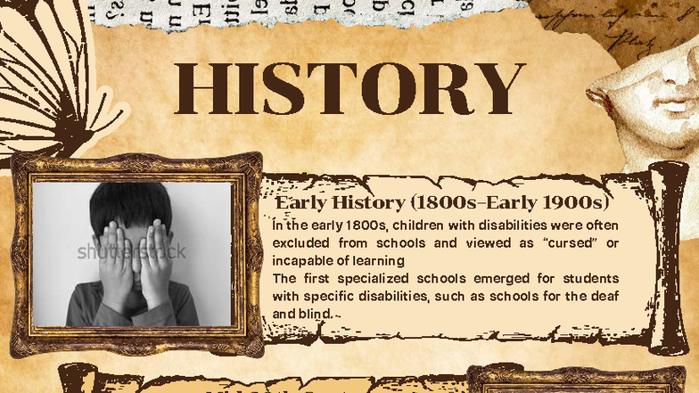 HIST 101: History of Special Education and Disability Rights - Studocu