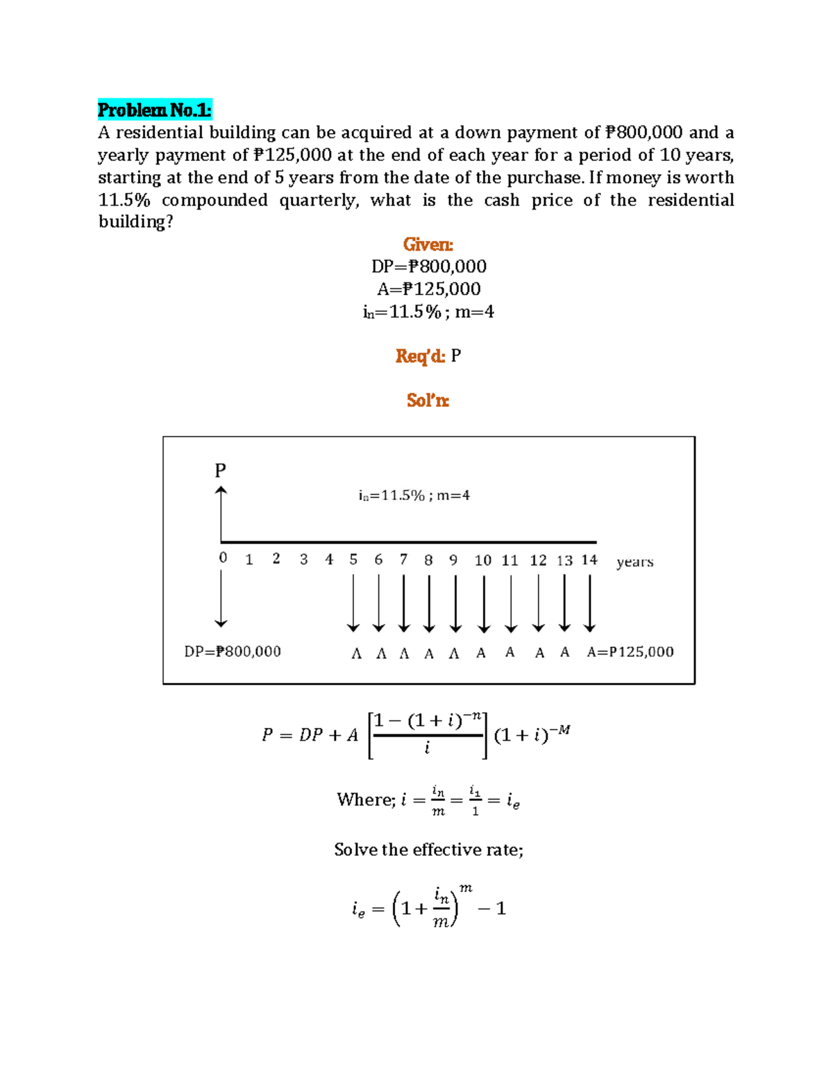 Exercise-2 - SAMPLE - Problem No. 1 : A residential building can be ...