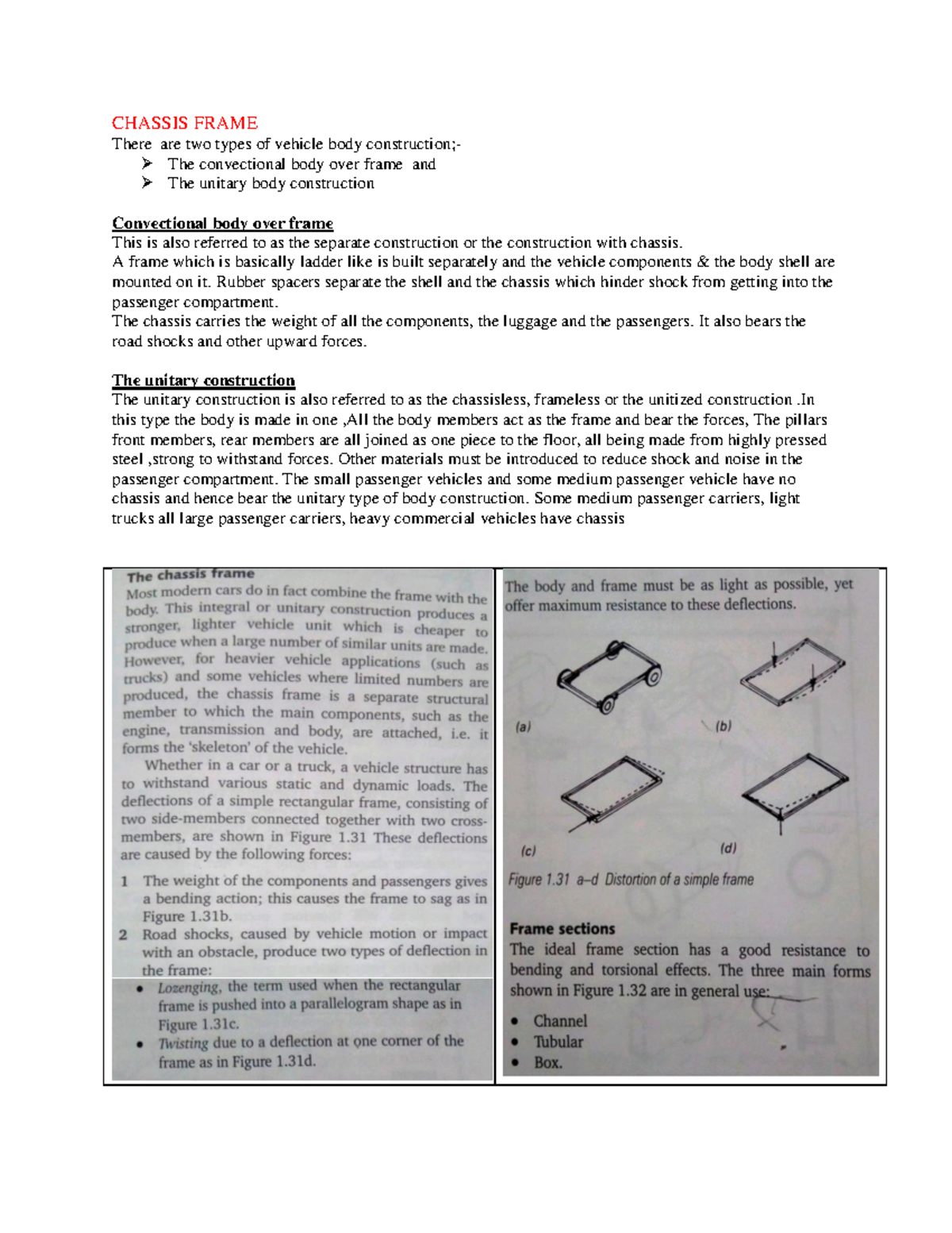 Chassis Frame Types in Vehicle Body Construction: Overview and Analysis ...