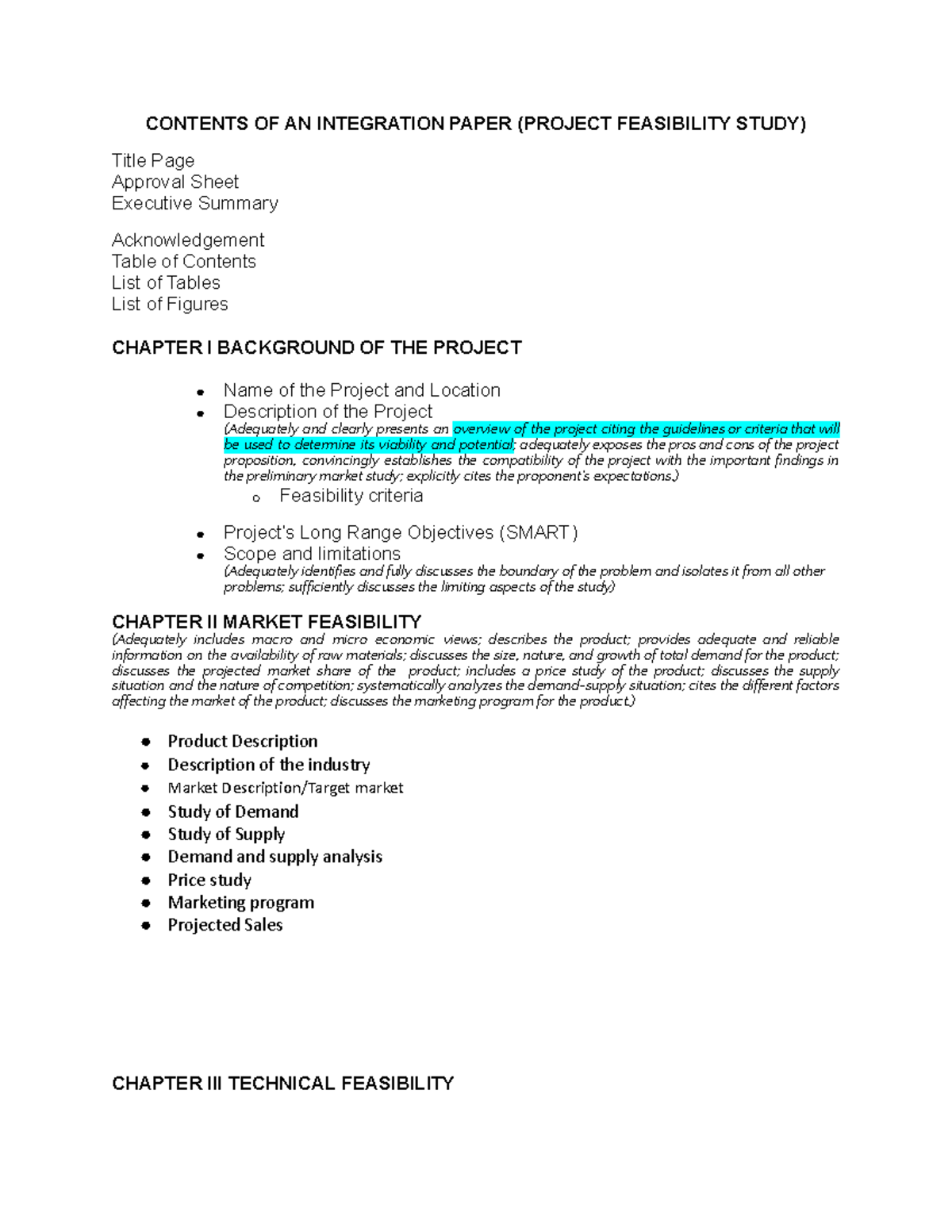 PFS 2025: Comprehensive Guide to Project Feasibility Study Contents ...