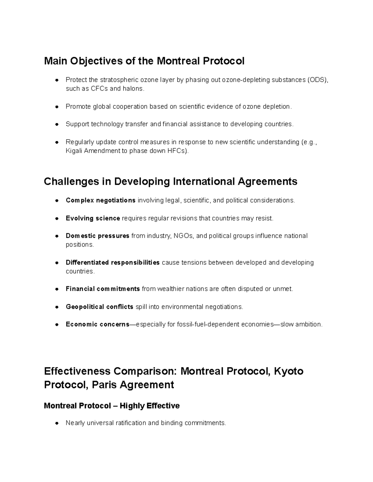 HL.a.8 - Analysis of the Montreal Protocol and Global Climate ...