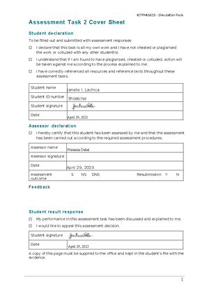 Bsbldr 601 - Student Guide - LEAD AND MANAGE ORGANISATIONAL CHANGE ...