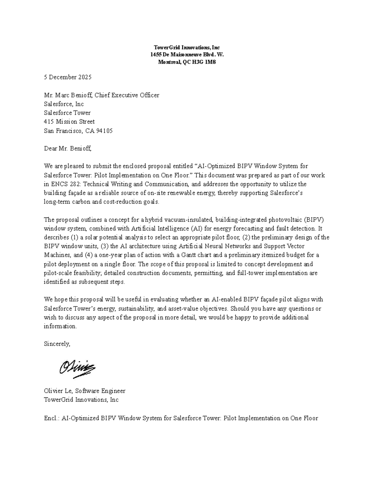 ENCS 282 Innovation Proposal: BIPV Window System for Salesforce Tower ...