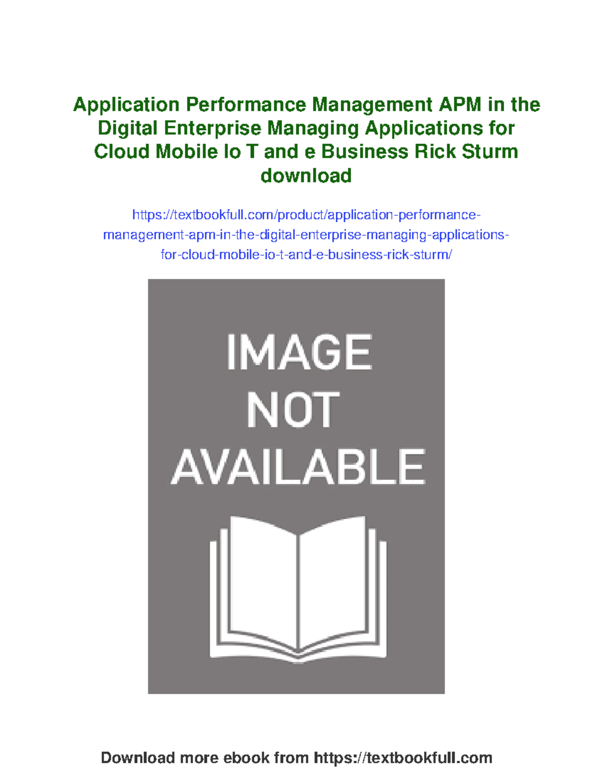Application Performance Management (APM) in the Digital Enterprise ...