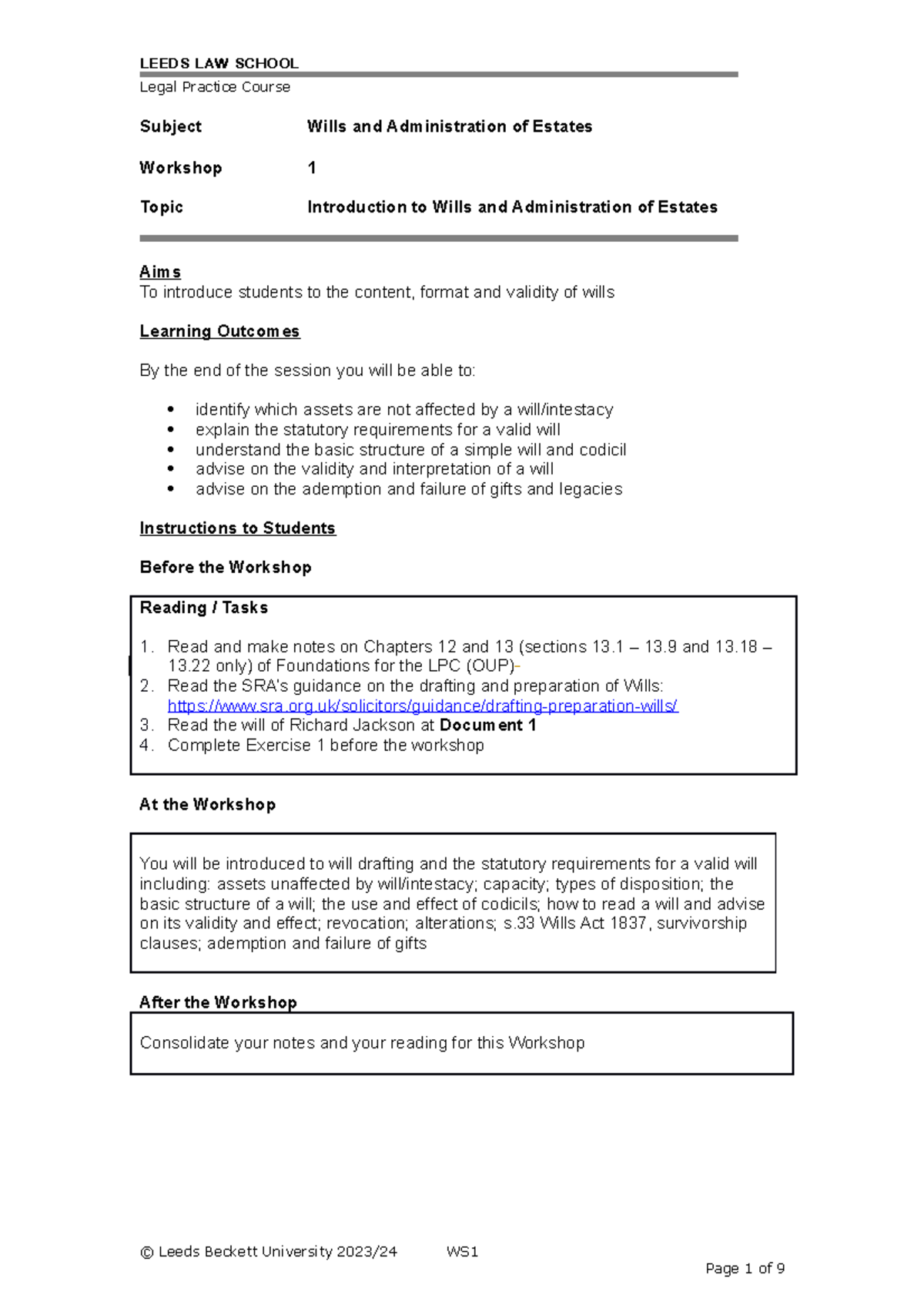 Example Of A Will Uk