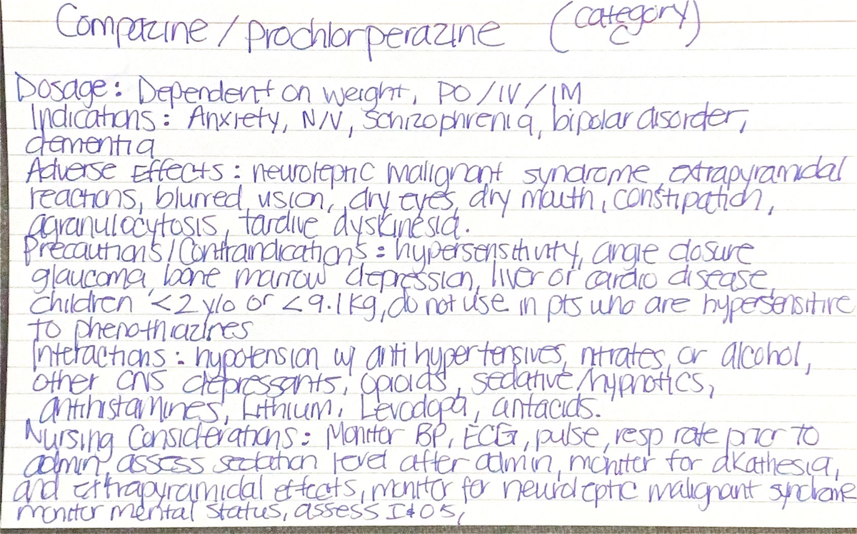 med cards - n/a - Comparine Prachbarperazine (category) Dosage ...