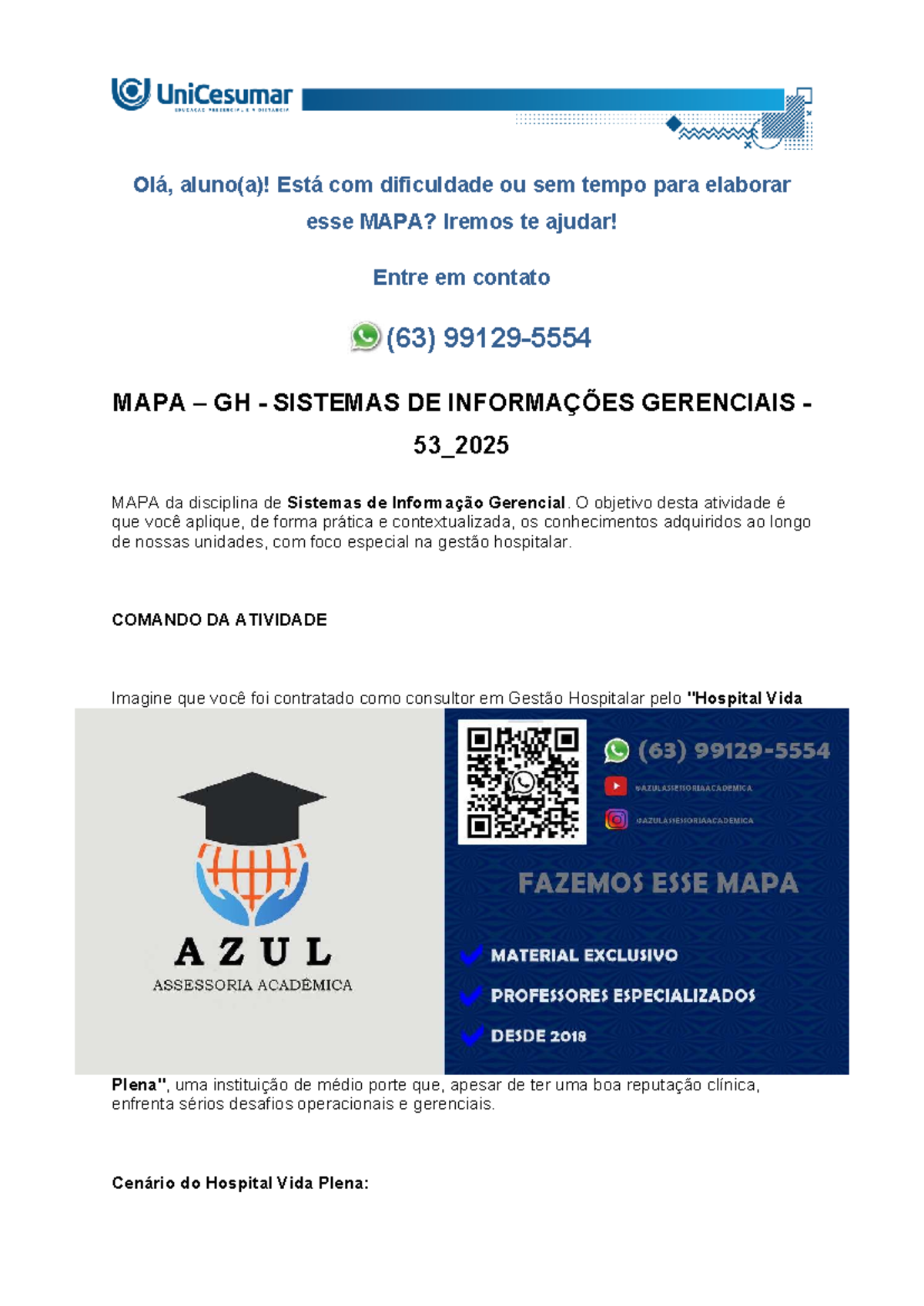 MAPA GH SISTEMAS DE INFORMAÇÕES GERENCIAIS 53_2025: Proposta de ...