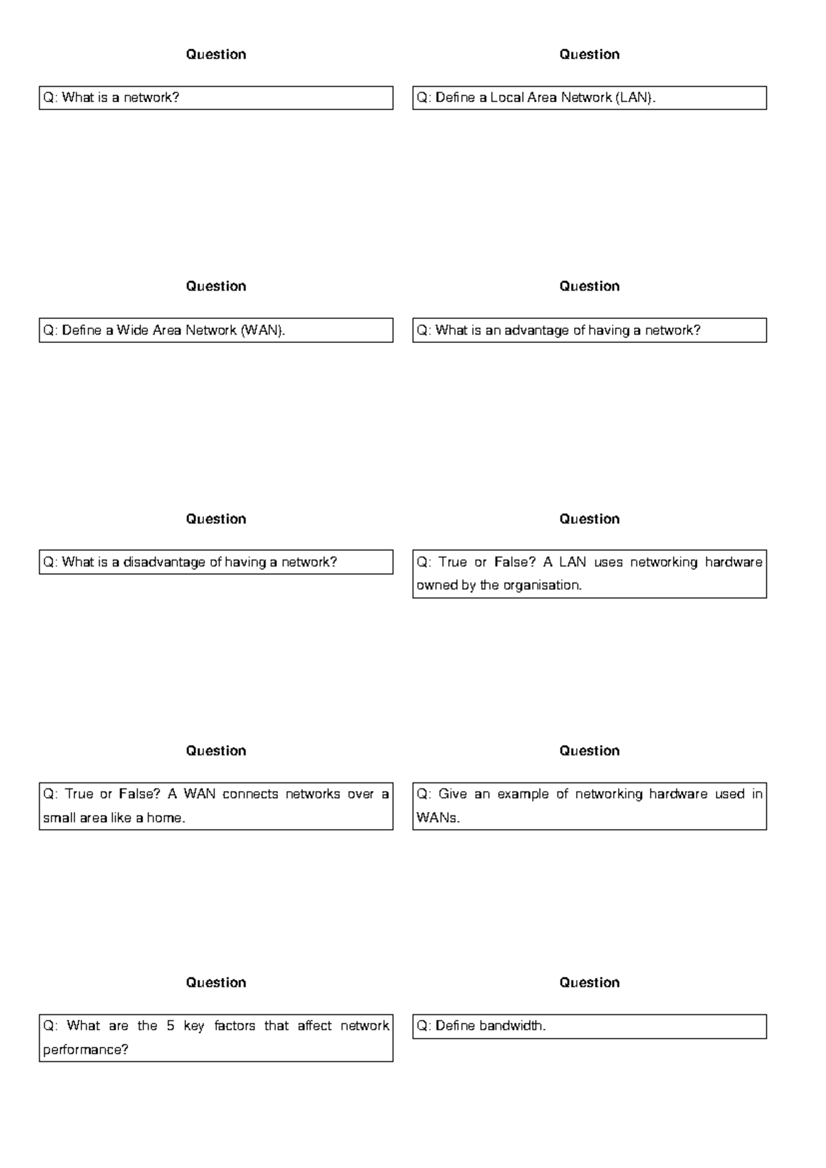 Networking Flashcards: Key Concepts & Definitions for Study - Studocu