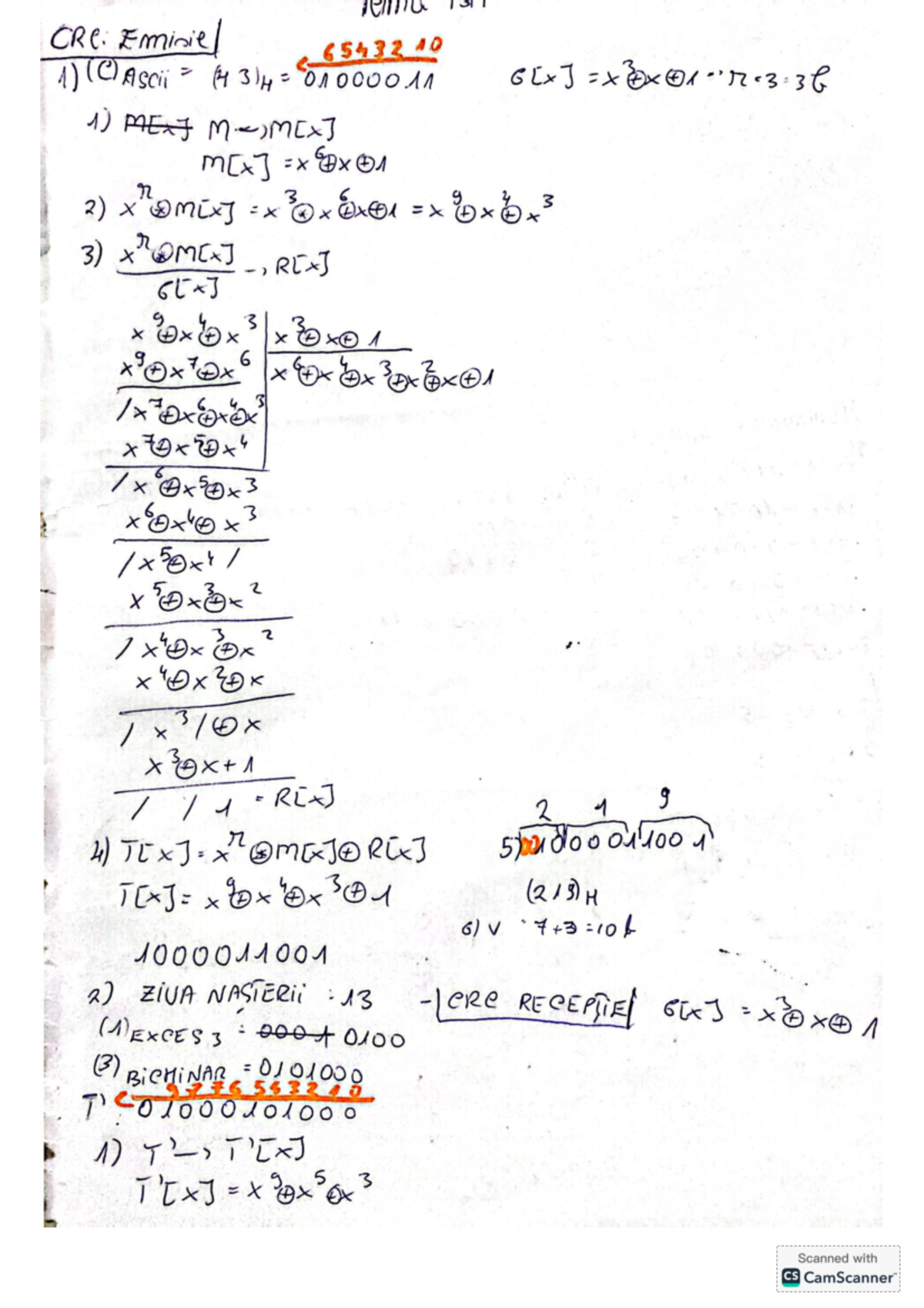 Tema 4 BTI - CRC Emisiel 654321 Analysis and Notes - Studocu