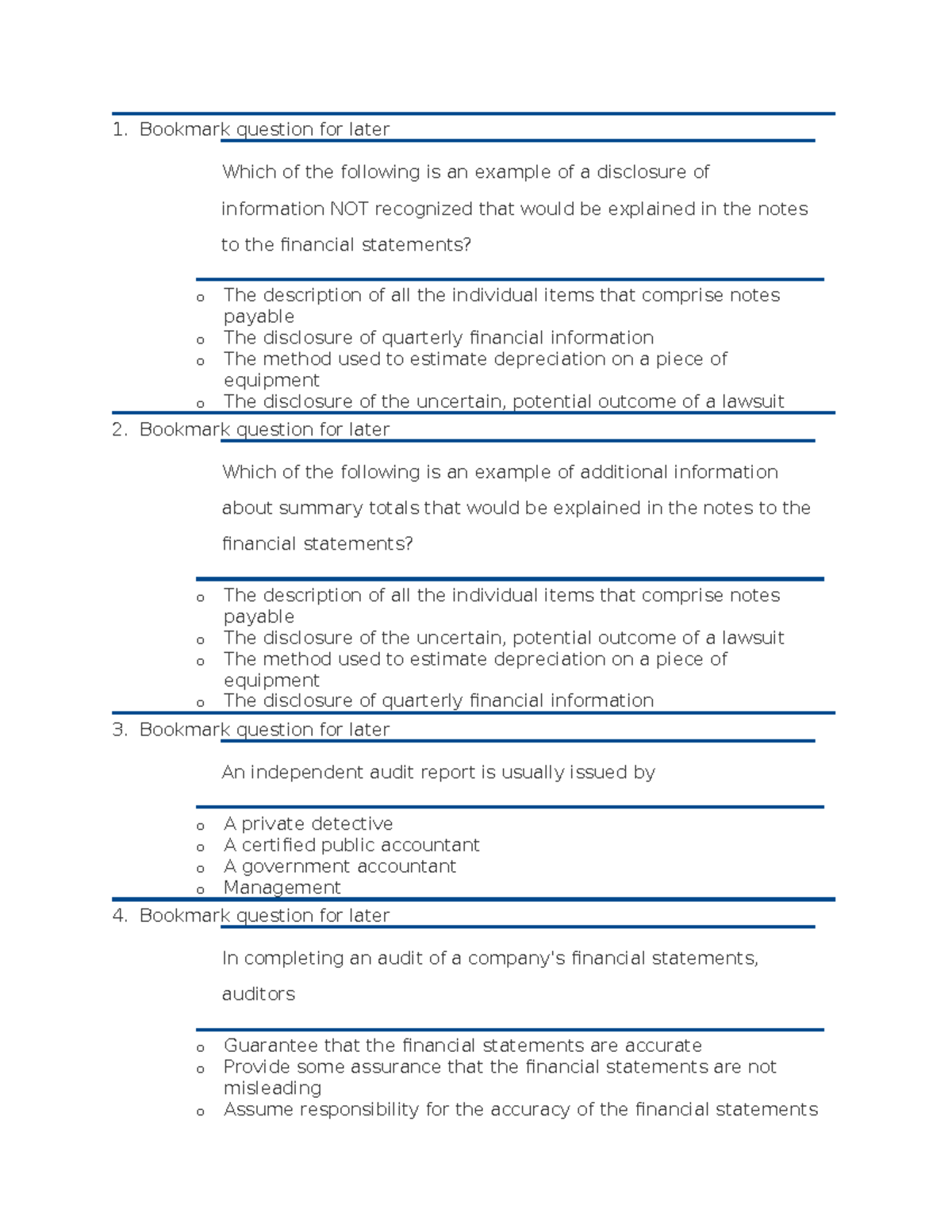Chapter 2 - 1. Bookmark question for later Which of the following is an ...