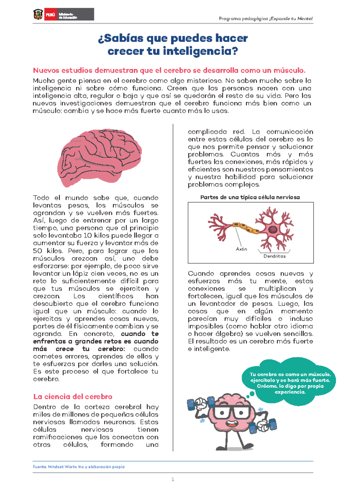 Expande TU Mente: Programa Pedagógico para Crecer tu Inteligencia - Document Preview