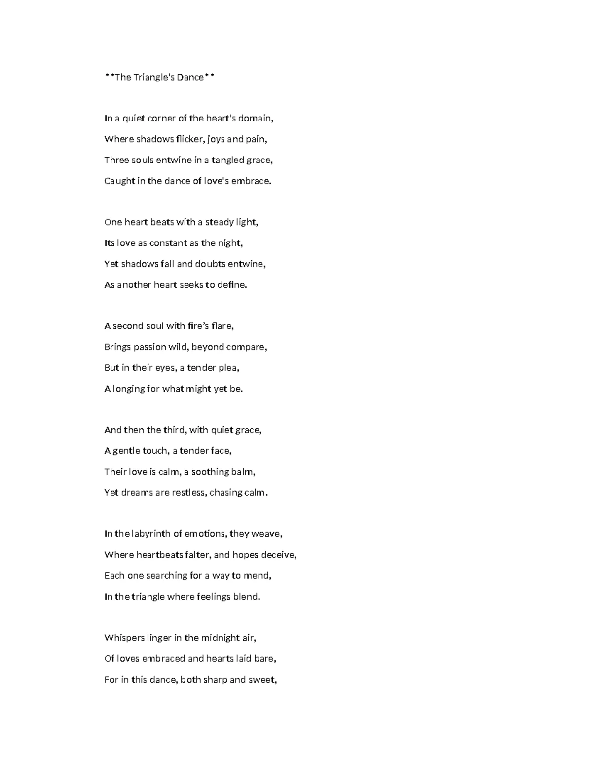 The Tapestry of Life: A Poetic Reflection on Existence - Studocu