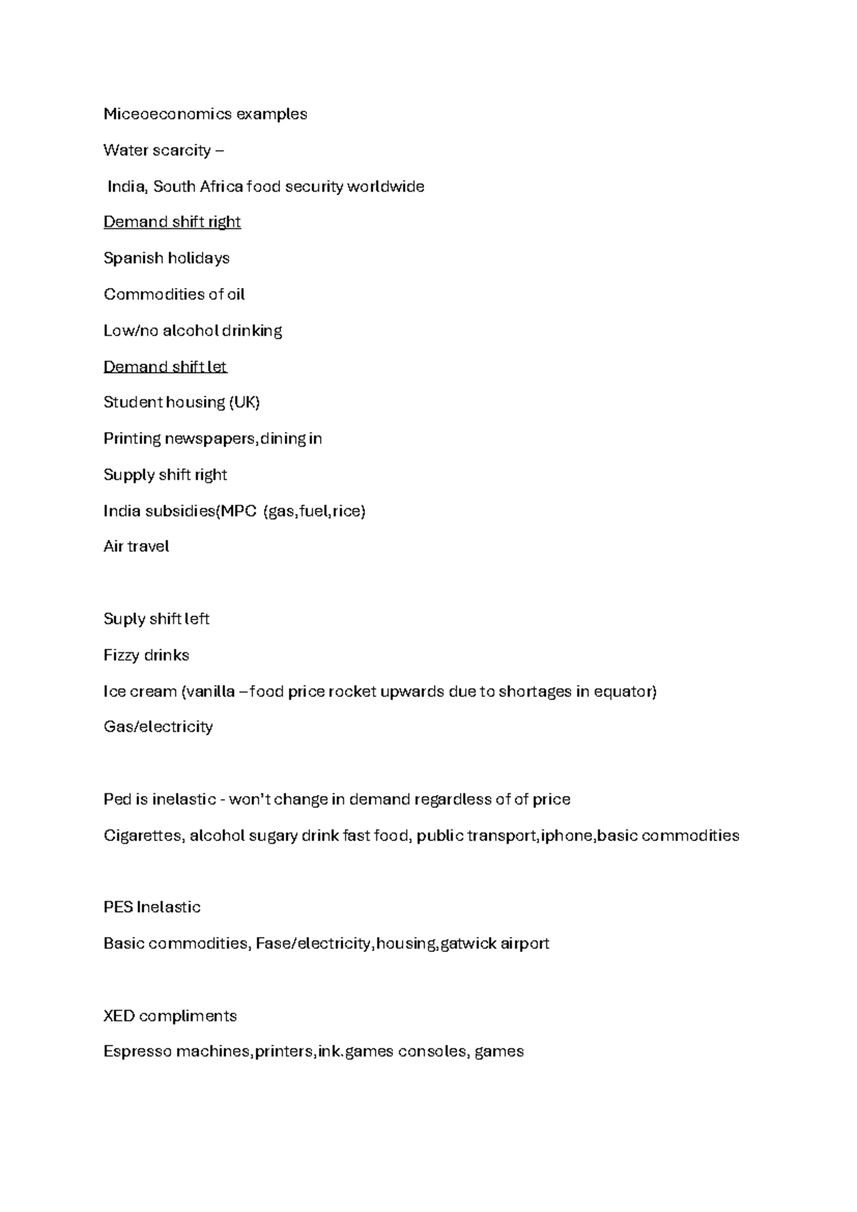 Econ 101 Lecture Notes: Microeconomics Examples & Key Concepts - Studocu