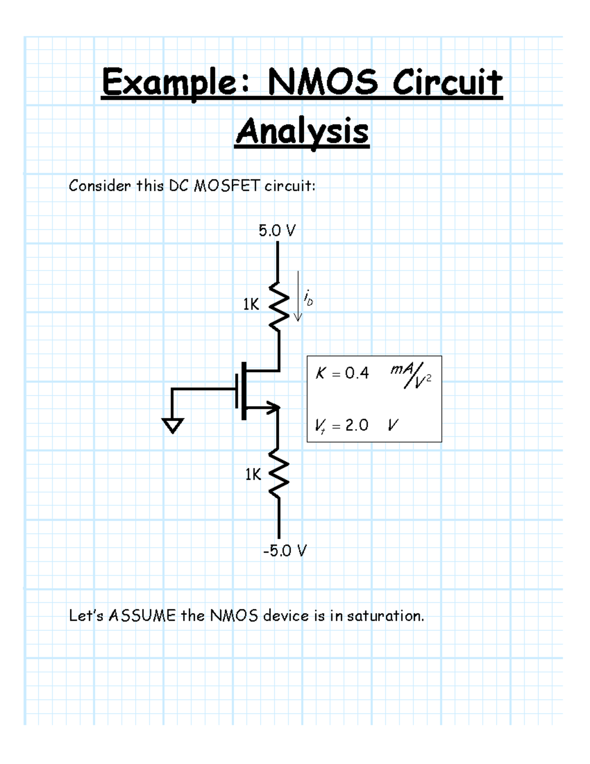 2C. NMOS-PMOS Circuit Analysis Problems - Example Solutions - Studocu