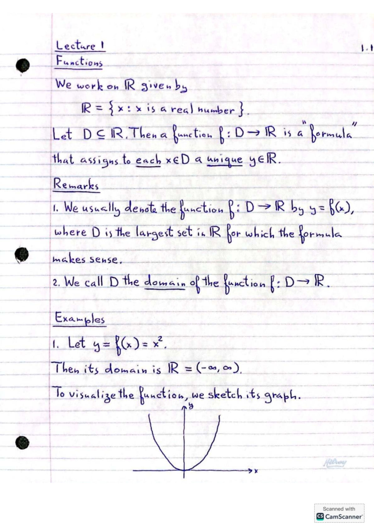 Lecture 1: Functions and Their Domains in R (Course Code: CS) - Studocu