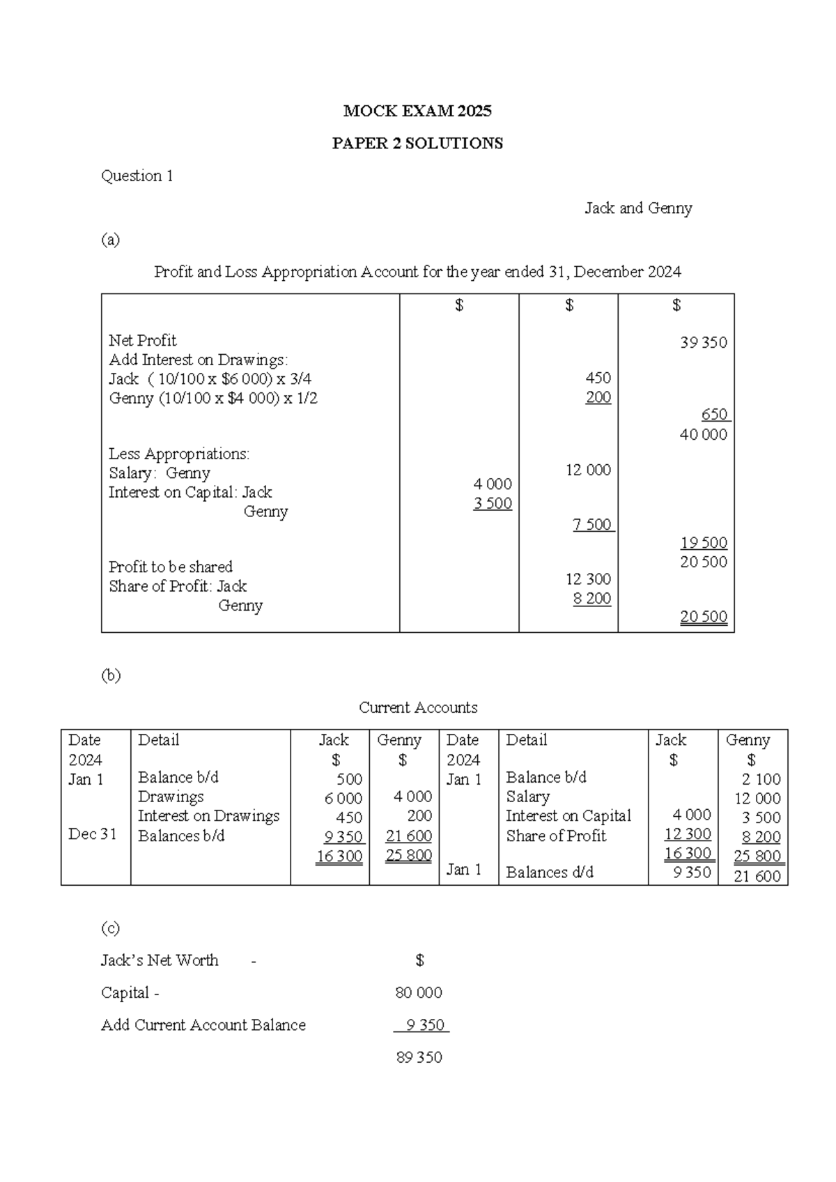 2025 MOCK EXAM PAPER 2 Solutions and Detailed Answers - Studocu