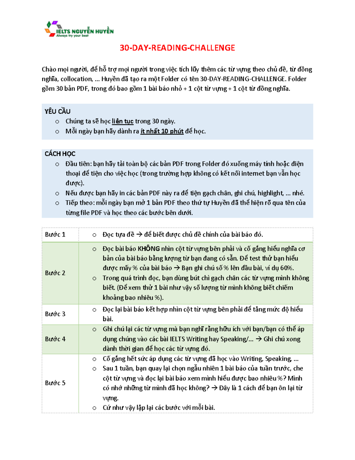 30-DAY Reading Challenge: Vocabulary and Comprehension Boost - Studocu