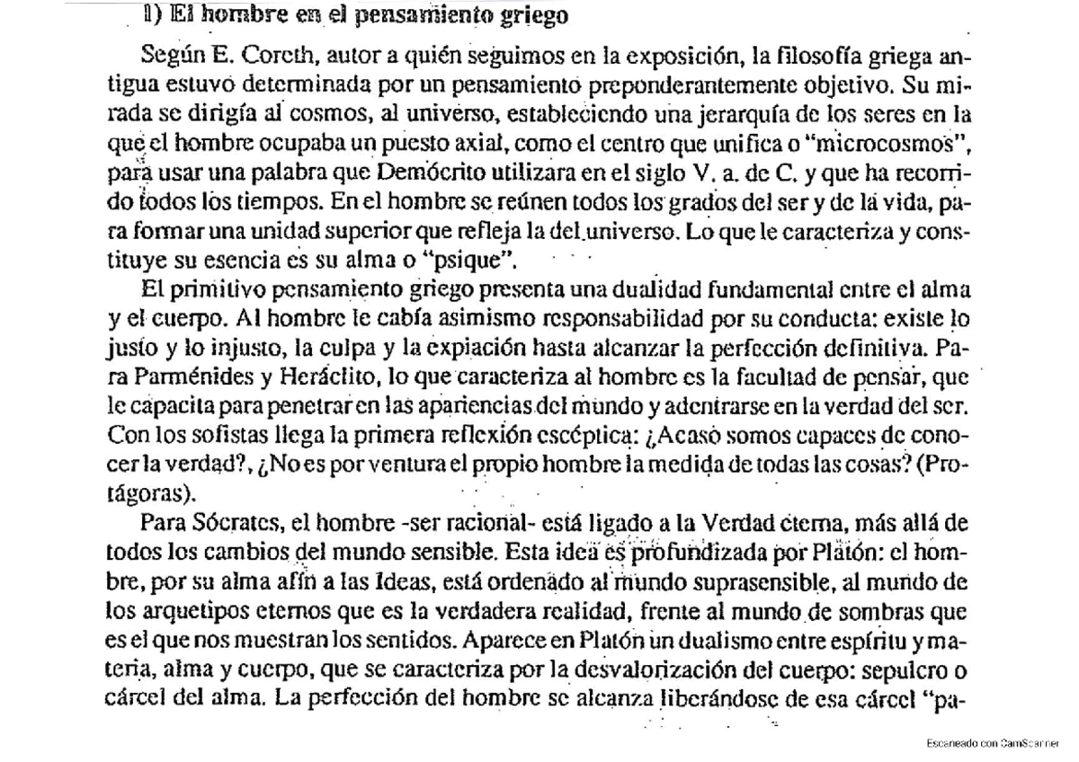 Grecia - Filosofia - 1) El hombre en el pensamiento griego Según E ...