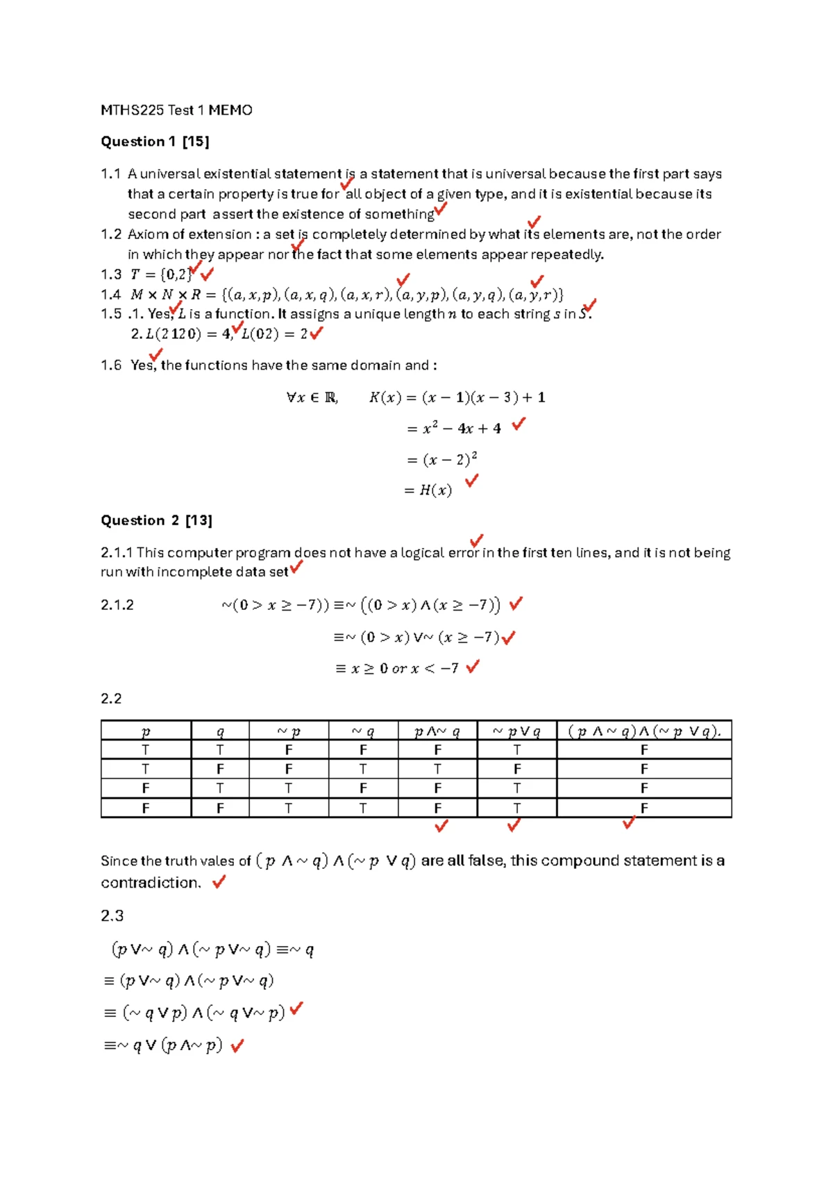 CMPG211 20250312 CT4 Memo - CMPG Class test / Klastoets 4 19/03/ Naam ...