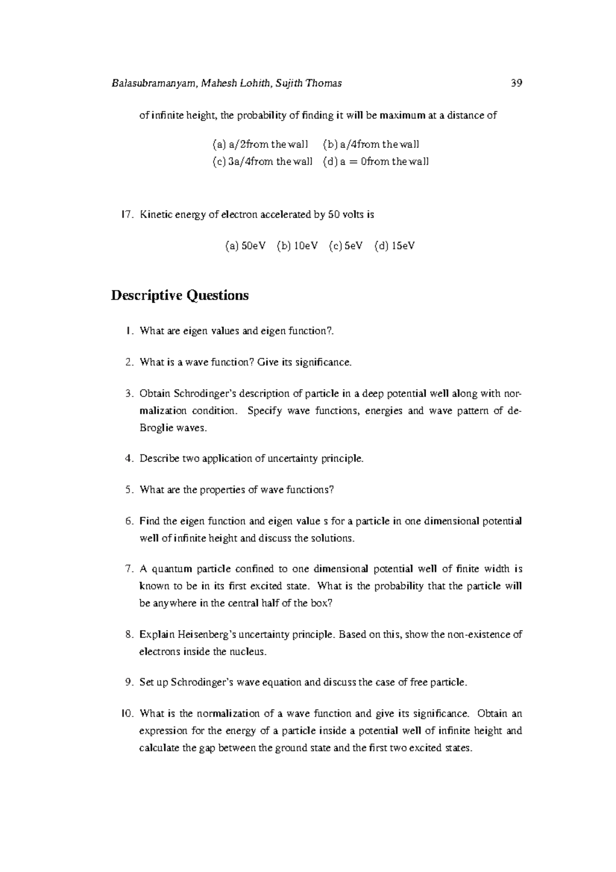 Engineering Physics-10: Key Concepts & Practice Questions - Studocu