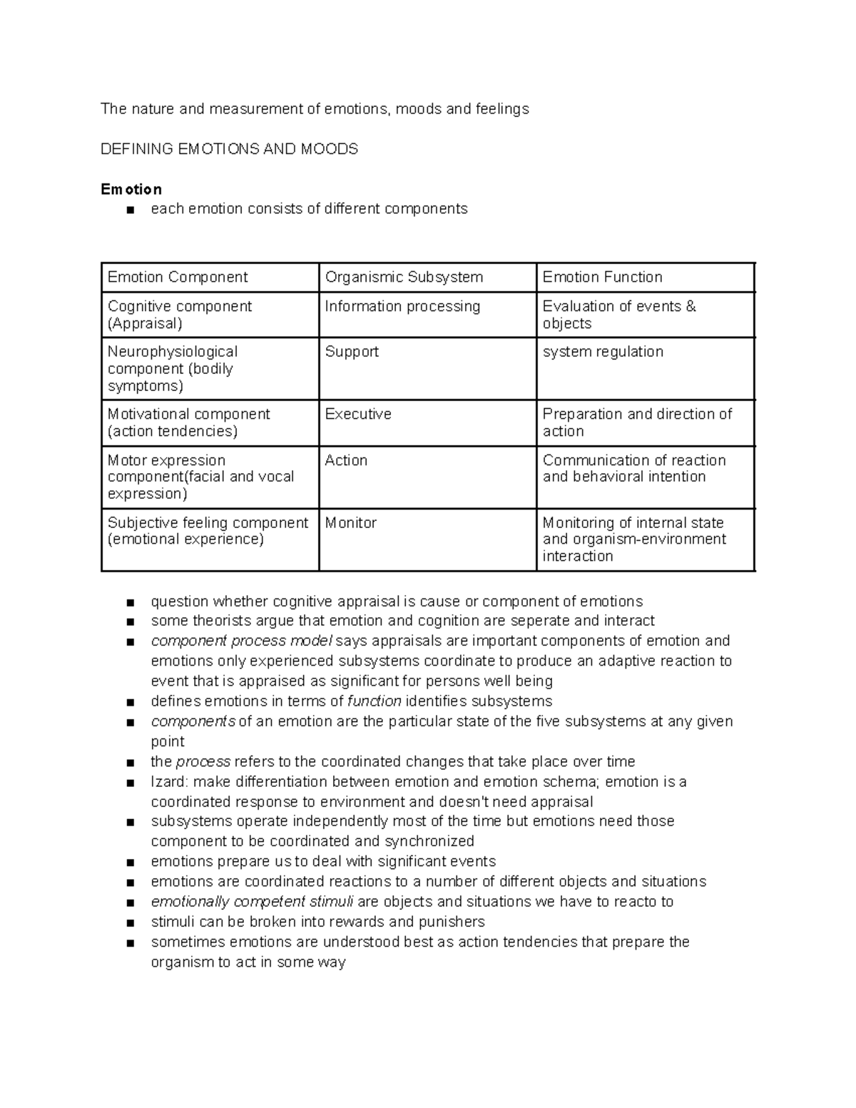 Exploring Emotions and Moods: Insights from Emotion Science (Fox, 2008 ...