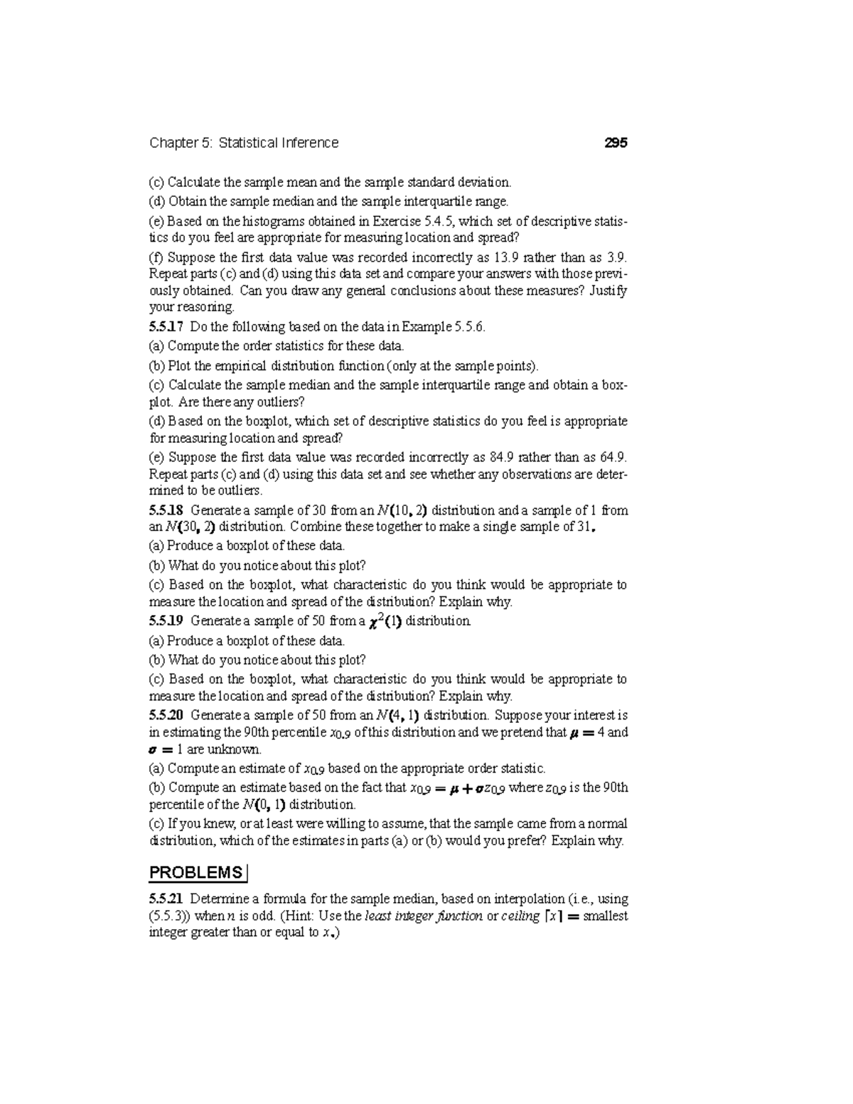 Book – Part 155 - Calculus notes summary - Chapter 5: Statistical ...