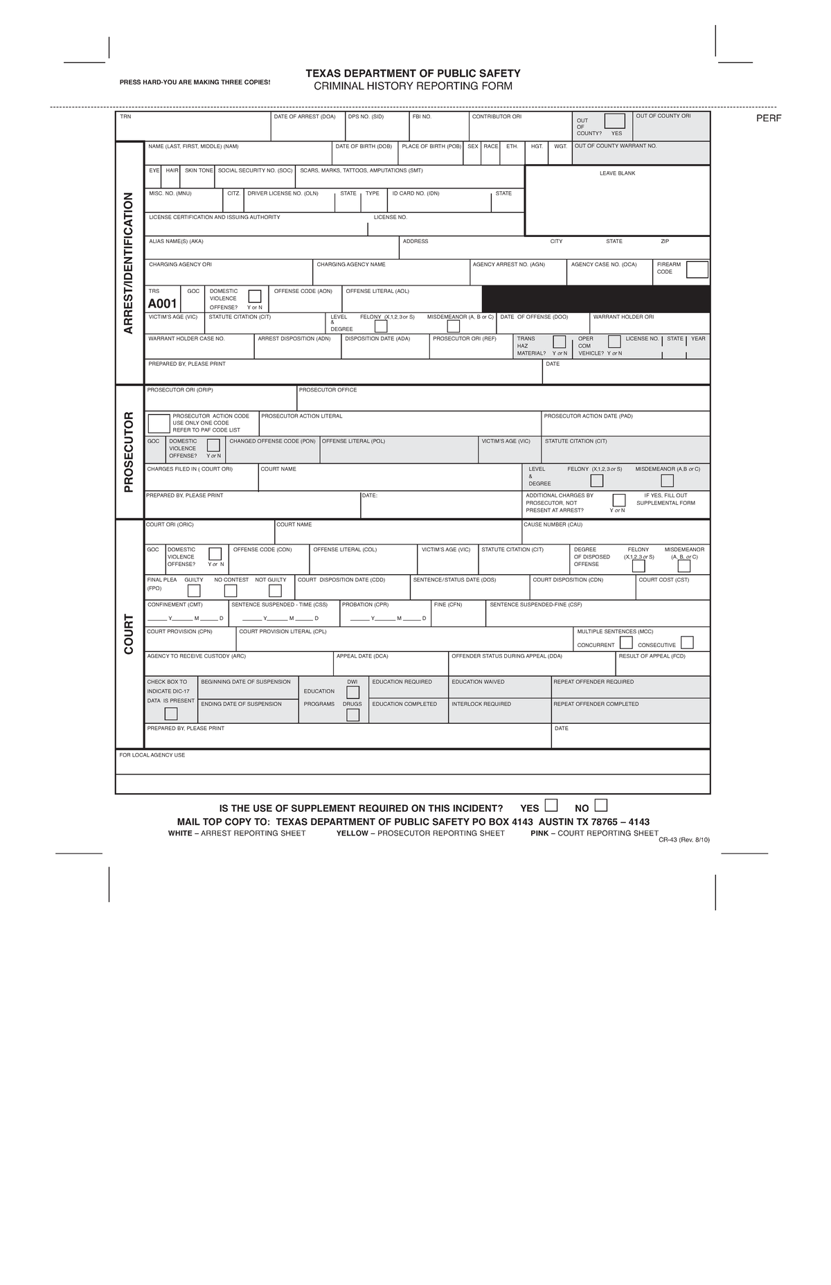 Cr-4345 Domestic Violence Offense Reporting Guidelines - Studeersnel