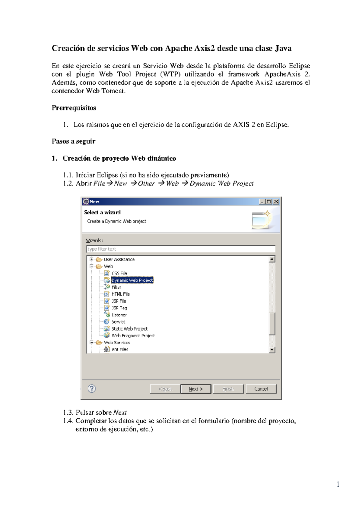 3. Creacion de servicios Web con Apache Axis2 desde una clase Java ...