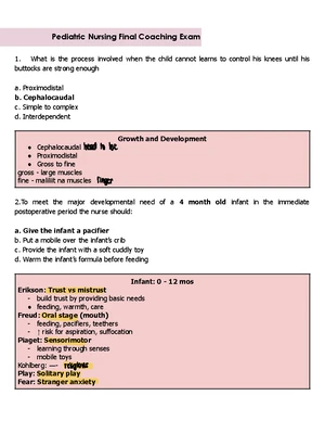 IMCI 605 - Handwritten Notes on Integrated Management of Childhood ...