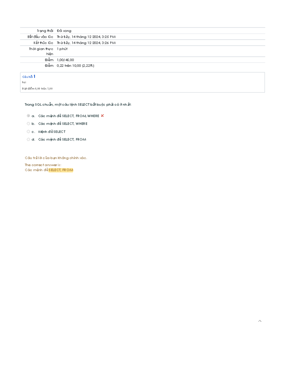 DB241 - SQL Exam Questions and Answers Analysis - Studocu
