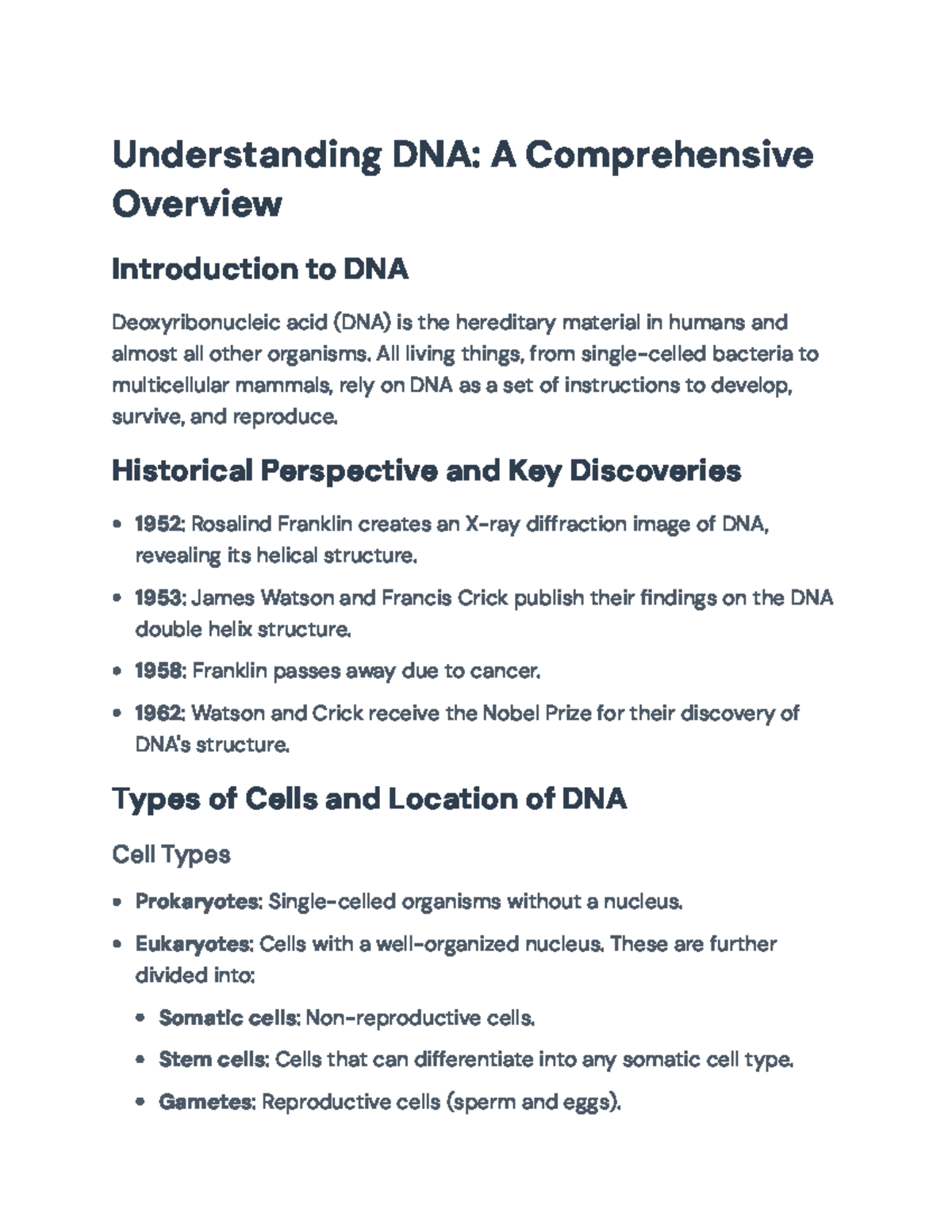 DNA Structure, Function & Analysis Techniques Overview: Key Insights ...