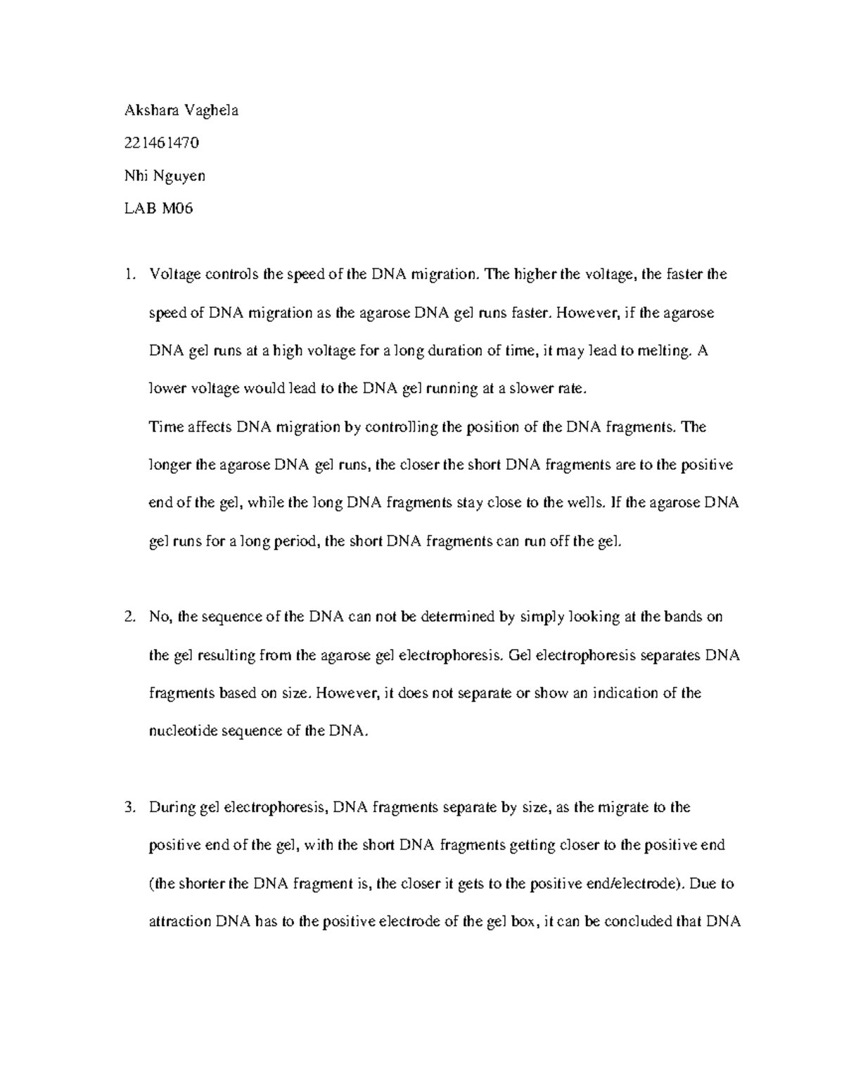 BIOL 1000 - Lab 5 - BIOL 1000 - LAB 5 Pre-lab Worksheet - Akshara ...