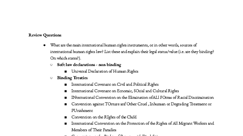 HR Tutorial 1: Key International Human Rights Instruments and ...