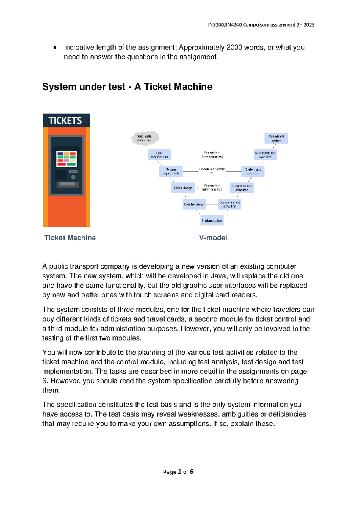 Report on Testing Strategy for Ticket Machine System (Oblig 2) - Studocu