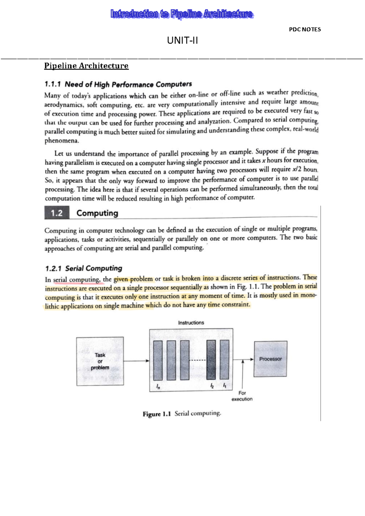 UNIT-2 PDC (Part-I) - This is Pdc notes - UNIT-II - Studocu