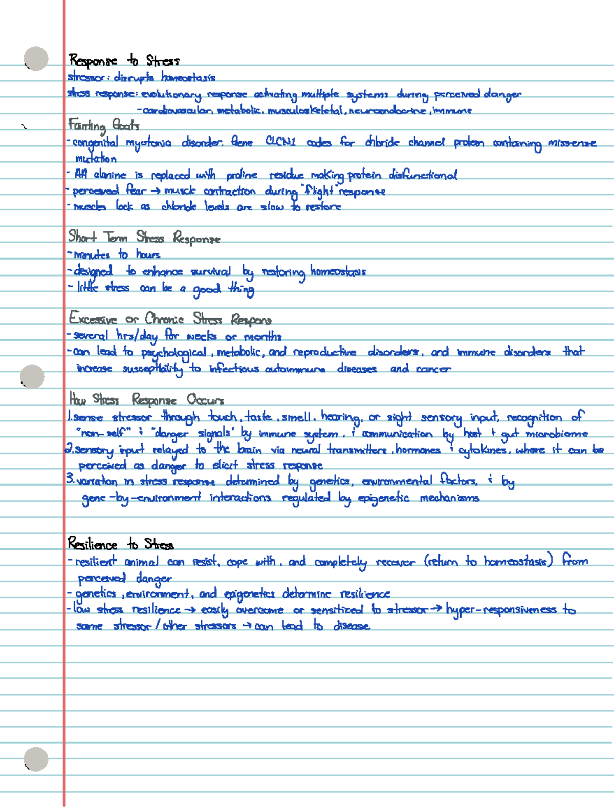 Midterm 1: Stress Response Mechanisms and Homeostasis in Animals - Studocu